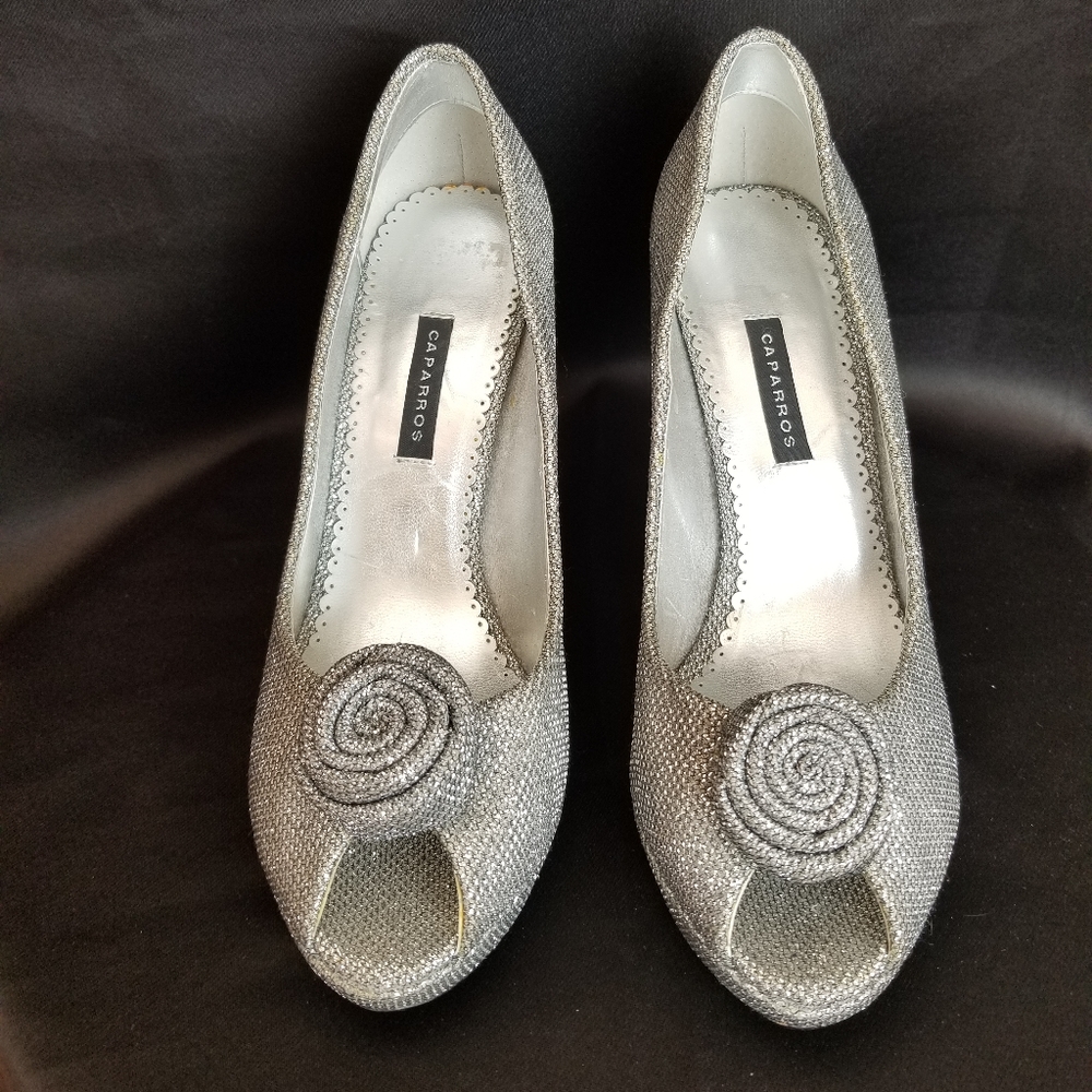 Caparros Silver Heels